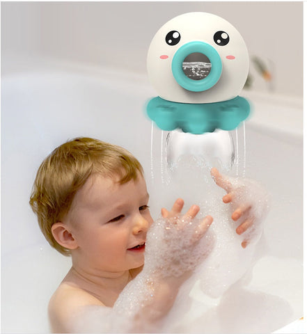 Octopus Fountain Bath Toy Water Jet Rotating Shower Bathroom Toy Summer