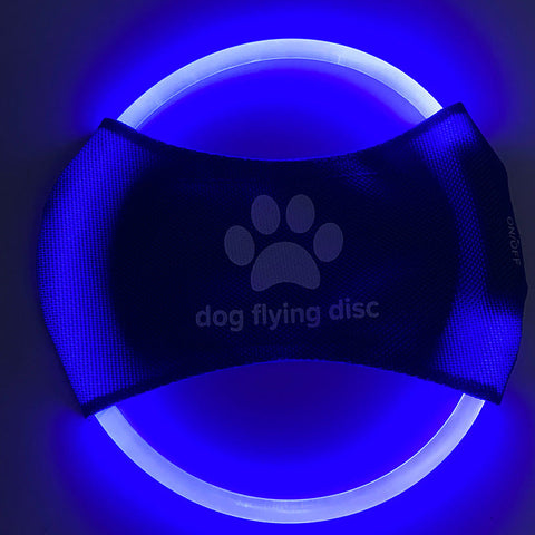 Dog Flying Discs Light Glowing LED LuminousTrainning Interactive Toys Game