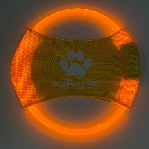 Dog Flying Discs Light Glowing LED LuminousTrainning Interactive Toys Game